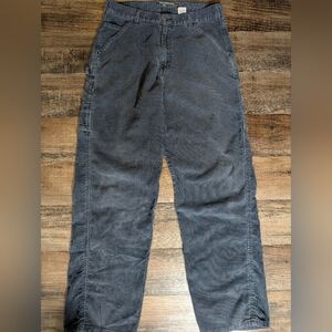 Vintage 2001 Levi's SilverTab Corduroy Painters Jeans Size 32x34 In Cobalt Gray